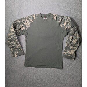 Tru Spec Combat Shirt Size Medium Cotton Nylon Camo Cordura Baselayer Tactical